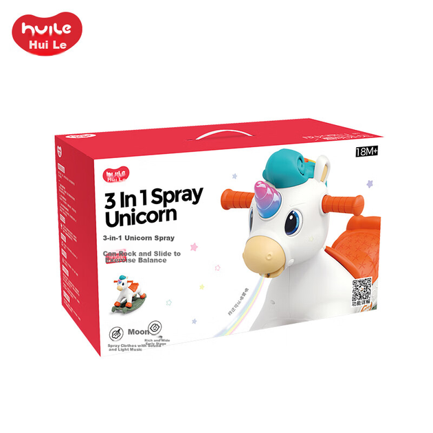 Игрушка-качалка HUILE TOYS для малышей от 1 до 3 лет, музыкальный спрей для развития слуха, материал ABS, подарок на день рождения или первый день рождения. - Фото 9 Игрушка-качалка HUILE TOYS для малышей от 1 до 3 лет, музыкальный спрей для развития слуха, материал ABS, подарок на день рождения или первый день рождения. - изображение 9