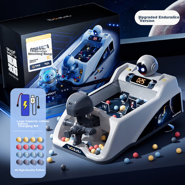 Ігровий автомат Taodudu Extra Large Marble Shooting Machine, дитячий іграшковий стіл для стрільби, для хлопчиків та дівчаток віком 3-6 років, подарунок на день народження - Фото 5 Ігровий автомат Taodudu Extra Large Marble Shooting Machine, дитячий іграшковий стіл для стрільби, для хлопчиків та дівчаток віком 3-6 років, подарунок на день народження - изображение 5