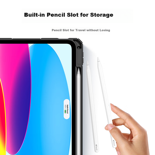 Зелений чохол для iPad з тримачем для стилуса, підходить для iPad 11/10, сумісний із чипом A16 і моделями 2020 року, універсальний захисний чохол для планшетів Apple 25-го і 22-го поколінь, забезпечує повний захист, має прозору підставку, тонкий - Фото 5 Зелений чохол для iPad з тримачем для стилуса, підходить для iPad 11/10, сумісний із чипом A16 і моделями 2020 року, універсальний захисний чохол для планшетів Apple 25-го і 22-го поколінь, забезпечує повний захист, має прозору підставку, тонкий - зображення 5