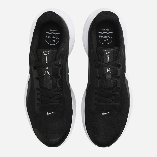 Мужские кроссовки для бега Nike Downshifter 14 IB1895-002 42.5 (9US) 27 см Черно-белые (198728331930) - изображение 5
