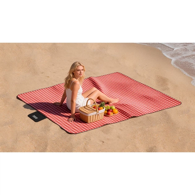 Коврик для пикника Teesa TSA8904-1 200x300 см с изоляцией Red (5901890104593) - изображение 6