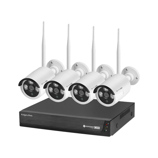 Комплект видеонаблюдения Wi-Fi Kruger&Matz Connect C200 Tuya Wi-Fi 6 (5901890136044) - Фото 1 Комплект видеонаблюдения Wi-Fi Kruger&Matz Connect C200 Tuya Wi-Fi 6 (5901890136044) - изображение 1