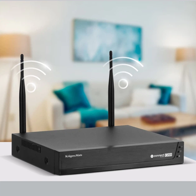 Комплект видеонаблюдения Wi-Fi Kruger&Matz Connect C200 Tuya Wi-Fi 6 (5901890136044) - Фото 14 Комплект видеонаблюдения Wi-Fi Kruger&Matz Connect C200 Tuya Wi-Fi 6 (5901890136044) - изображение 14