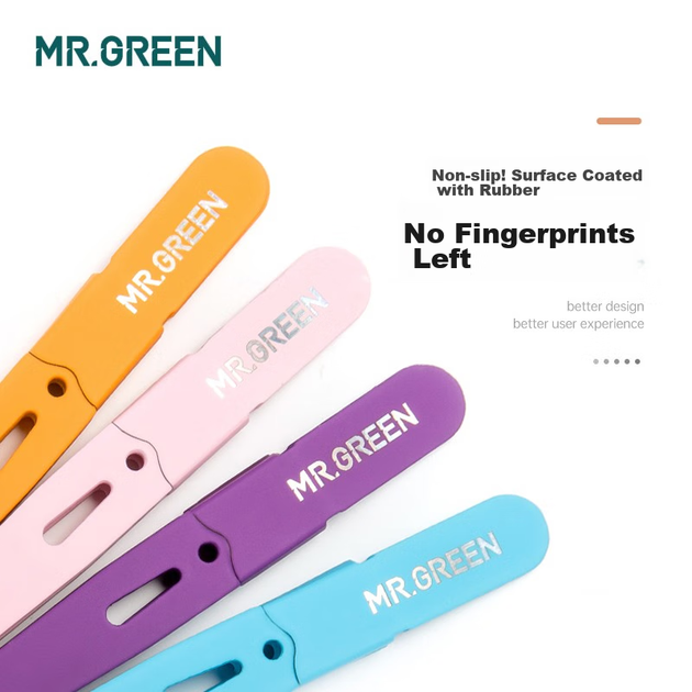 MR.GREEN Німецькі пінцети, вищипувачі для брів, тримери для бороди, моделювачі брів, щипці для завивки вій, Mr-2168OR - изображение 6