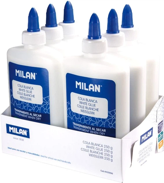 Набор жидкого клея Starpak Milan Cola Blanca 250 г 6 шт (ZES8411574095194) - изображение 2
