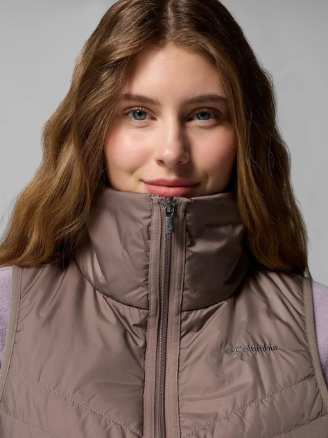 Теплый жилет короткий женский Columbia 255008049 S Серый (1163063149) - изображение 6
