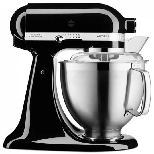 Миксер планетарный KitchenAid Artisan 5KSM175PSEOB 300 Вт черный - Фото 1 Миксер планетарный KitchenAid Artisan 5KSM175PSEOB 300 Вт черный - изображение 1