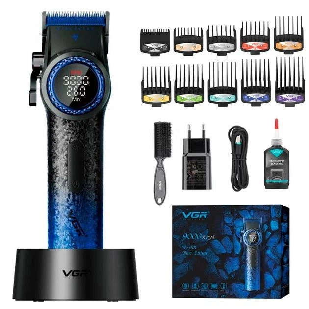 Машинка для стрижки акумуляторна VGR V-001 BLUE 10 Вт синя - Фото 1 Машинка для стрижки акумуляторна VGR V-001 BLUE 10 Вт синя - зображення 1