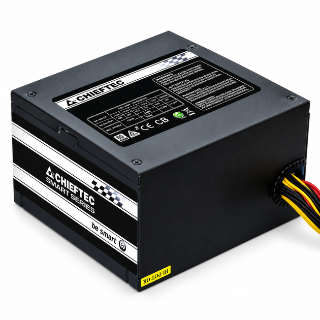 Блок живлення Chieftec SMART 550W з активним PFC та вентилятором 120 мм для комп'ютера (GPS-550A8) - зображення 3