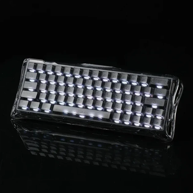 Магнітна клавіатура GravaStar Mercury V60 Onyx Crystal, 65%, Hall Effect, Rapid Trigger, 8000 Гц опитування, RGB - зображення 2