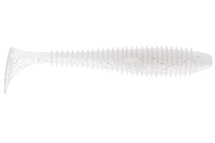 Силикон Angry Baits Fatik 3.3" (5шт/уп), цвет: 49 WHITE Silver Electric Glitter UV (4332004018) - Фото 1 Силикон Angry Baits Fatik 3.3" (5шт/уп), цвет: 49 WHITE Silver Electric Glitter UV (4332004018) - изображение 1