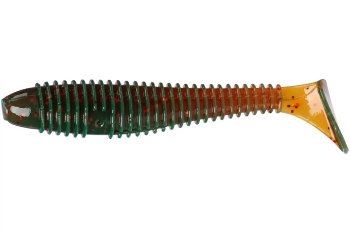 Силикон X-Fish Guddi Fat 4" (4шт/уп), цвет: Motor Oil Red Flake (4334007001) - Фото 1 Силикон X-Fish Guddi Fat 4" (4шт/уп), цвет: Motor Oil Red Flake (4334007001) - изображение 1