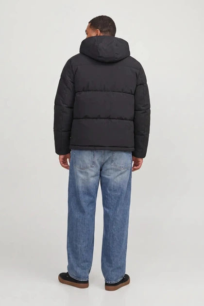 Чоловіча куртка-пуховик чорний Jack&Jones Galaxy 4XL (100402-black-14075) - Фото 3 Чоловіча куртка-пуховик чорний Jack&Jones Galaxy 4XL (100402-black-14075) - изображение 3