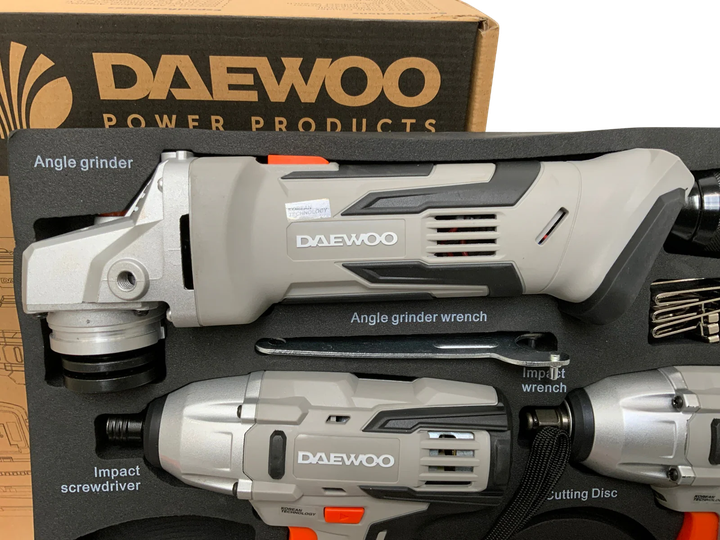 Набір акумуляторних інструментів для автосервісу Daewoo Power-Tool Set 4 в 1 - зображення 3