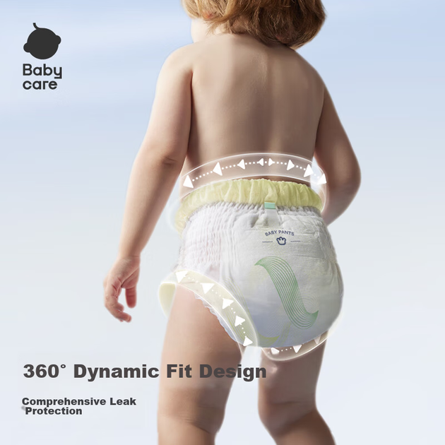 Подгузники-трусики Babycare Easy Wear, размер M, 46 шт. (6-11 кг). Мягкие, дышащие, в виде шортиков. Легко надевать и снимать. - изображение 6