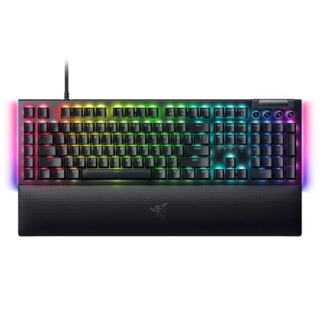 Механическая игровая клавиатура Razer BlackWidow V4 с RGB-подсветкой, для киберспорта, желтые переключатели. - изображение 9