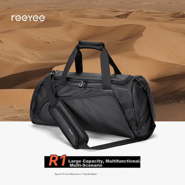 Вместительная мужская дорожная сумка REEYEE, многофункциональная спортивная сумка для спортзала - изображение 5