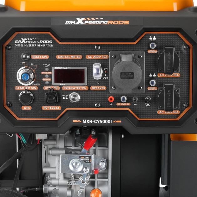 Генератор инверторный дизельный Maxpeedingrods 4.5/5 кВт (MXR-CY5000i) - Фото 5 Генератор инверторный дизельный Maxpeedingrods 4.5/5 кВт (MXR-CY5000i) - изображение 5