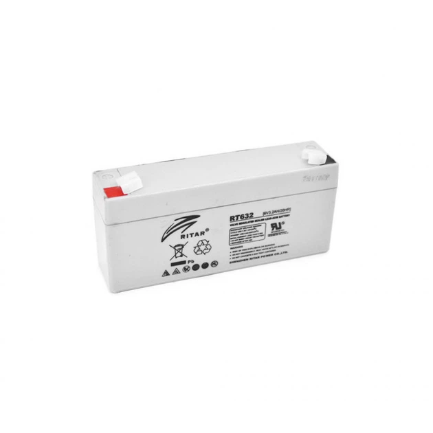 Батарея к ИБП Ritar AGM RT632, 6V-3.2Ah (RT632) (360273) - Фото 1 Батарея к ИБП Ritar AGM RT632, 6V-3.2Ah (RT632) (360273) - изображение 1