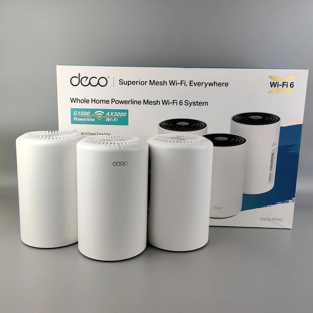 Mesh-система TP-Link Deco PX50 / Dual-Band / Wi-Fi 6 / 3-Pack Білий (102405472) - Уцінка - Фото 4 Mesh-система TP-Link Deco PX50 / Dual-Band / Wi-Fi 6 / 3-Pack Білий (102405472) - Уцінка - зображення 4