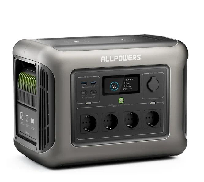 Портативна зарядна станція 1,6 кВт ALLPOWERS R1500 LITE 1056Wh LiFePO4 1600 Вт, 230В, чиста синусоїда, швидка зарядка, для дому, квартири - Фото 1 Портативна зарядна станція 1,6 кВт ALLPOWERS R1500 LITE 1056Wh LiFePO4 1600 Вт, 230В, чиста синусоїда, швидка зарядка, для дому, квартири - зображення 1