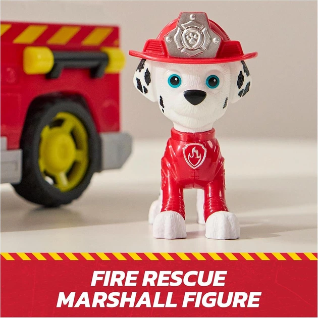 Щенячий Патруль Маршал Пожежна машинка Paw Patrol Rescue Fire Engine with Marshall Spin Master 6072660 - Фото 5 Щенячий Патруль Маршал Пожежна машинка Paw Patrol Rescue Fire Engine with Marshall Spin Master 6072660 - изображение 5
