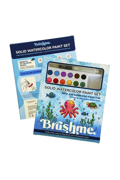 Раскраска с сухими красками Brushme Подводный мир цвет разноцветный Brushme ЦБ-00292765 - Фото 1 Раскраска с сухими красками Brushme Подводный мир цвет разноцветный Brushme ЦБ-00292765 - изображение 1