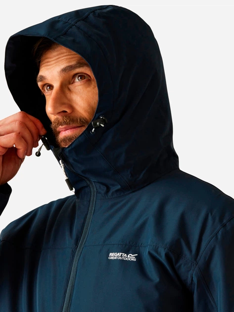 Куртка демисезонная с капюшоном мужская Regatta Thornridge RMP437-540 M Синяя (5063516130369) - изображение 6