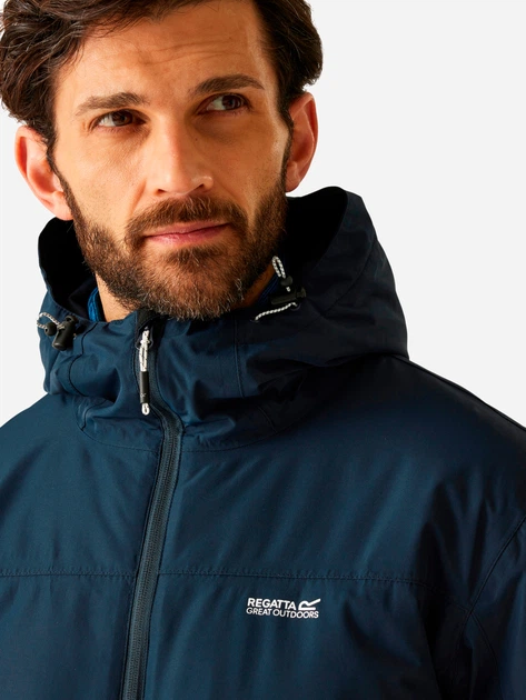 Куртка демисезонная с капюшоном мужская Regatta Thornridge RMP437-540 L Синяя (5063516130383) - Фото 7 Куртка демисезонная с капюшоном мужская Regatta Thornridge RMP437-540 L Синяя (5063516130383) - изображение 7