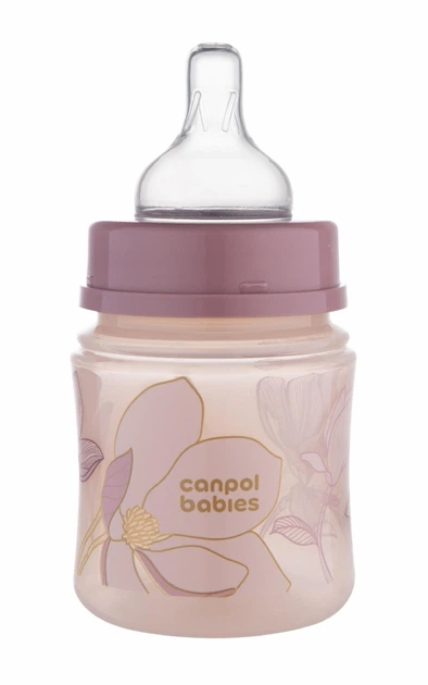 Пляшка антиколікова з широким отвором 120 мл Easystart GOLD Canpol babies - рожева - зображення 2