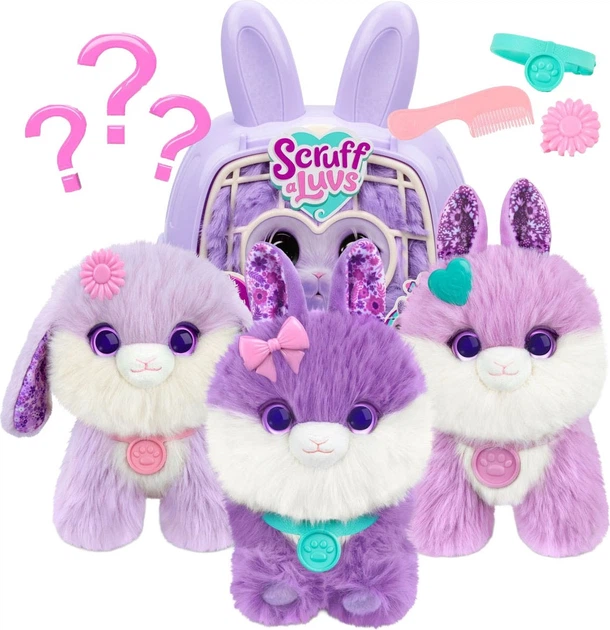 Maskotka Spectron Scruff a Luv Mystery Królik Fioletowy (630996303313) - obraz 3