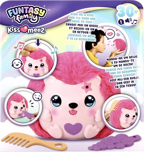 Interaktywna maskotka Jumbo Funtasy Family Kiss-Meez Jeżyk (8721017608370) - obraz 5