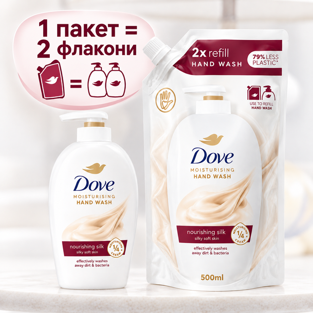 Мило рідке Dove 750 мл пакет запаска - зображення 3