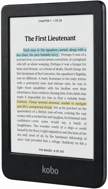 Електронна книга Kobo Clara Colour 16GB Black - Уценка - изображение 3
