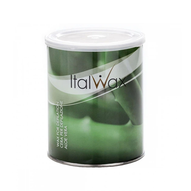 Віск в банці ItalWax (800 г) Алое - Фото 1 Віск в банці ItalWax (800 г) Алое - зображення 1