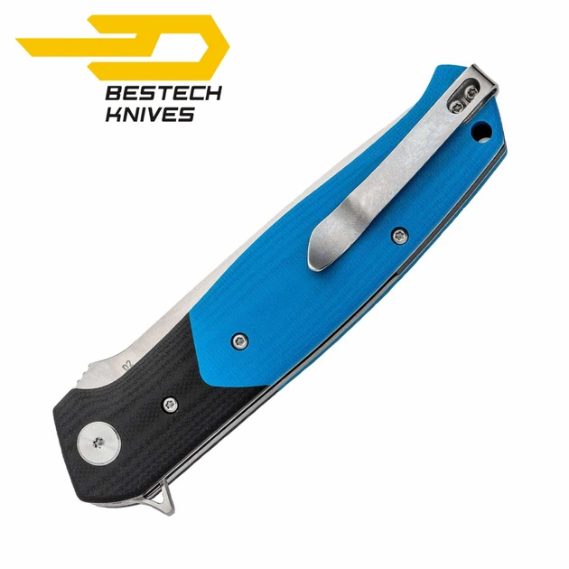 Ніж Складаний BESTECH SWORDFISH BG03D Black and blue G10 - изображение 3