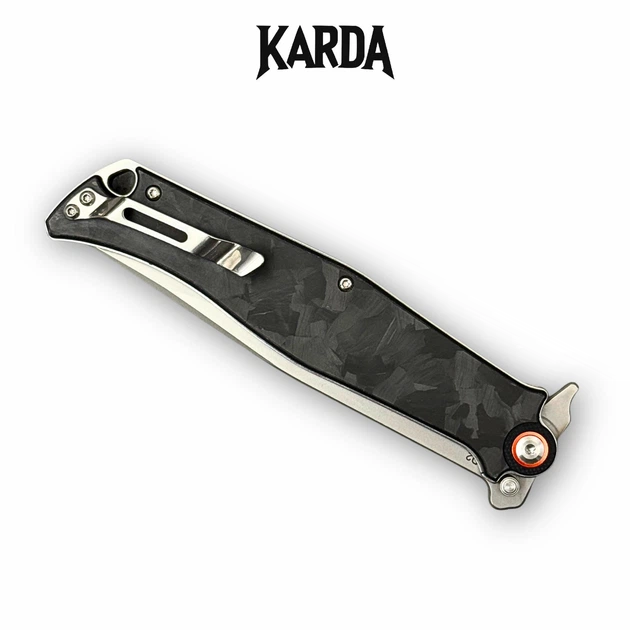 Ніж складаний KARDA VORON J324 Carbon Black - Фото 4 Ніж складаний KARDA VORON J324 Carbon Black - зображення 4