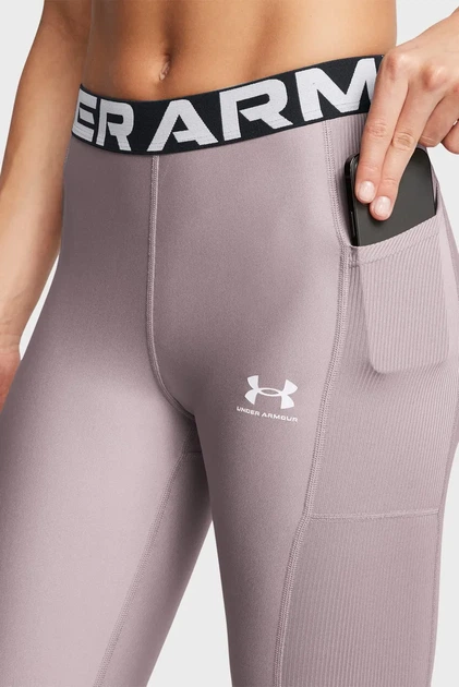 Женские серые тайтсы HeatGear Rib Legging Under Armour LG 1388693-015 - изображение 4