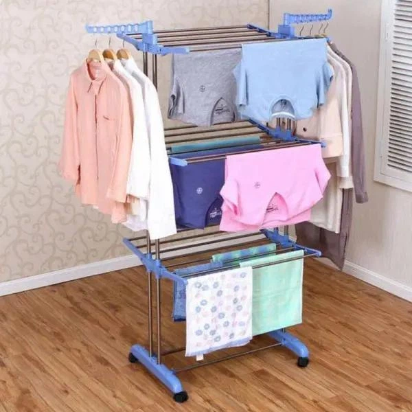 Сушилка для вещей Складная сушилка для белья Garment Rack With Wheels - Фото 1 Сушилка для вещей Складная сушилка для белья Garment Rack With Wheels - изображение 1