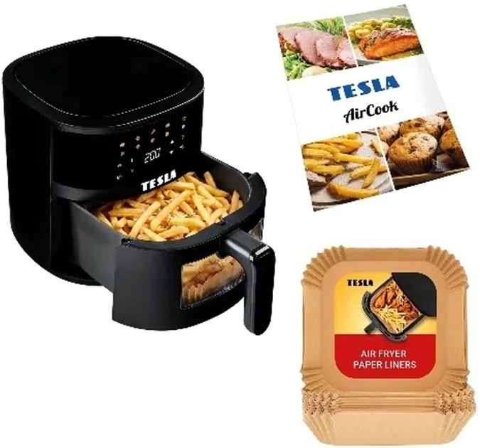 Frytkownica beztłuszczowa Tesla AirCook Q45 Pro (AIRCKQ45PROBLK) - obraz 3