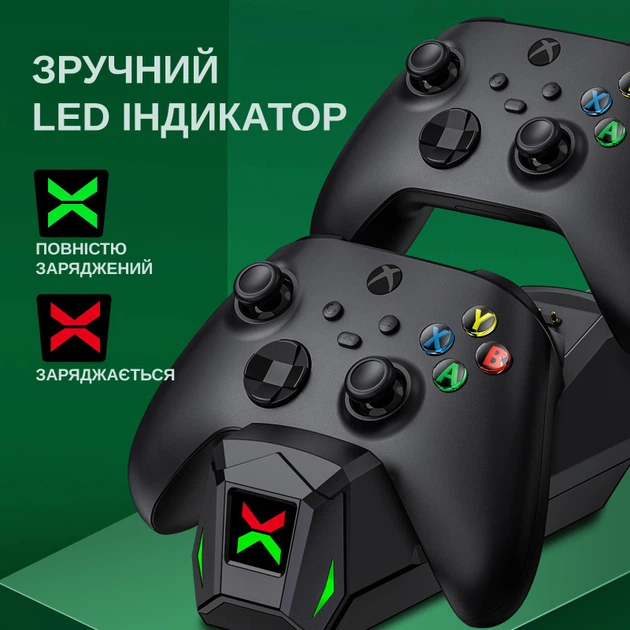 Зарядная станция и аккумуляторы для Xbox One, Xbox Series X|S BEBONCOOL Q163-BBC black - изображение 3