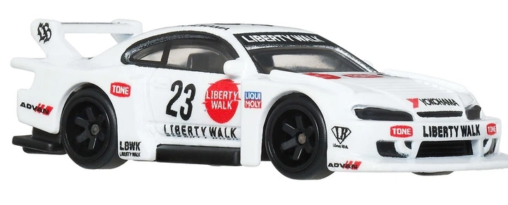 Kolekcjonerski samochodzik Hot Wheels Premium Aero Styles LB Super Silhouette Nissan Silvia (S15) 1:64 (FPY86/JKF34) (0194735348329) - Zdjęcie 4 Kolekcjonerski samochodzik Hot Wheels Premium Aero Styles LB Super Silhouette Nissan Silvia (S15) 1:64 (FPY86/JKF34) (0194735348329) - obraz 4