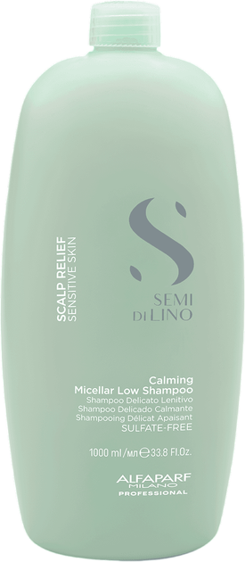 Szampon do włosów Alfaparf Milano Semi Di Lino Scalp Relief Calming Micellar Low uspokajający 1000 ml (8022297096636) - Zdjęcie 1 Szampon do włosów Alfaparf Milano Semi Di Lino Scalp Relief Calming Micellar Low uspokajający 1000 ml (8022297096636) - obraz 1