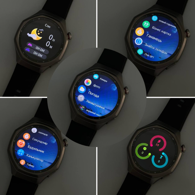 Смарт-годинник Howear HW-R2 Pro 1.46" AI-перекладач, ChatGPT, 2 ремінці - зображення 10