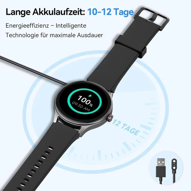 Смарт-годинник Fitpolo DR06 AMOLED 40 мм із Bluetooth-дзвінками, голосовим керуванням, IP68 та 2 ремінцями - зображення 4