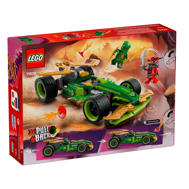Конструктор LEGO NINJAGO Автомобіль для перегонів Лойда з інерційним двигуном 181 деталь (71828) - зображення 3