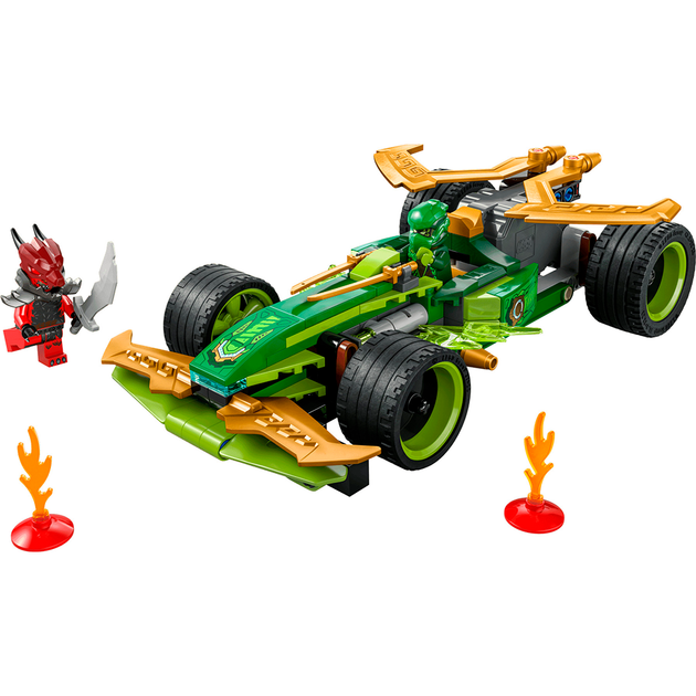 Конструктор LEGO NINJAGO Автомобіль для перегонів Лойда з інерційним двигуном 181 деталь (71828) - зображення 4