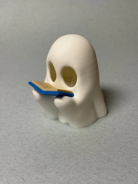 Декоративная фигурка Привидение с книжкой с LED-подсветкой, 7см (3D-печать) - изображение 5