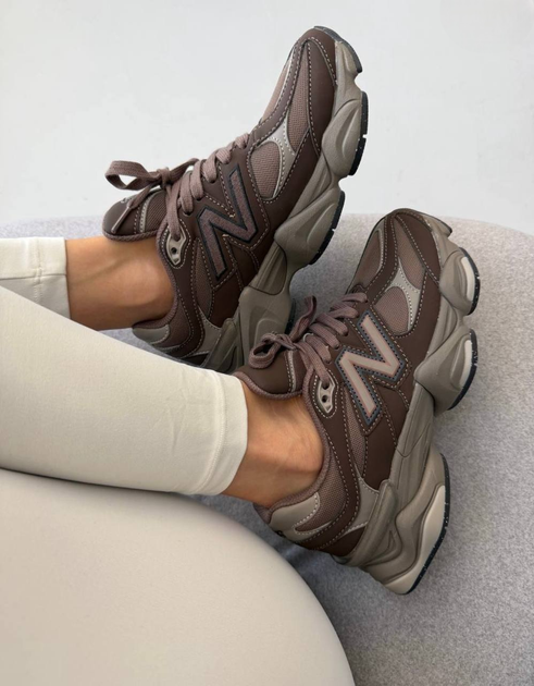 Кросівки жіночі NB 9060 Chocolate Brown кросівки на кожен день розмір 40 довжина стопи 25 см - Фото 1 Кросівки жіночі NB 9060 Chocolate Brown кросівки на кожен день розмір 40 довжина стопи 25 см - зображення 1