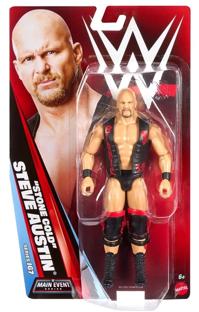Figurka akcji Mattel WWE Main Event Series „Stone Cold” Steve Austin 15 cm (GDF62/JHJ27) (0194735333134) - Zdjęcie 1 Figurka akcji Mattel WWE Main Event Series „Stone Cold” Steve Austin 15 cm (GDF62/JHJ27) (0194735333134) - obraz 1